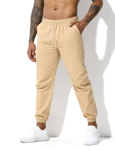 Men's Cotton Sweatpants Joggers Athletic Workout for Men with Pocket and Drawstring4