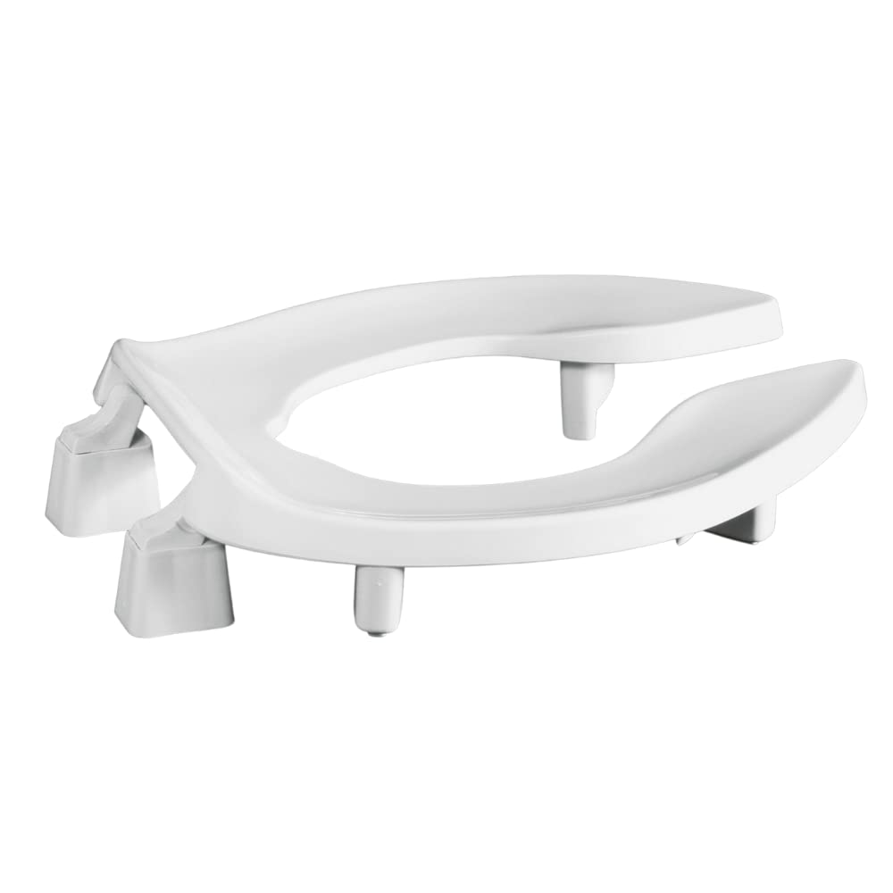 Centoco 3L1500STSCC-001 Elongated 3" Lift, Raised Plastic Toilet Seat, Open Front No Cover, ADA Compliant Handicap Medical Assistance Seat, Extra Heavy Duty, White