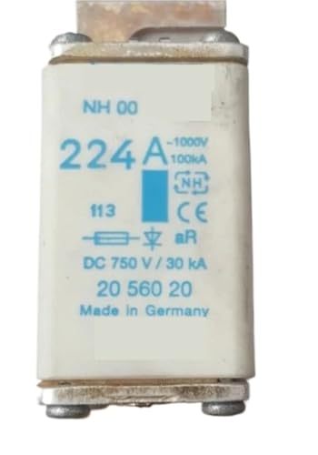 Fusible NH00 160A aR 2056020 pour éviter la surchauffe des onduleurs et des moteurs