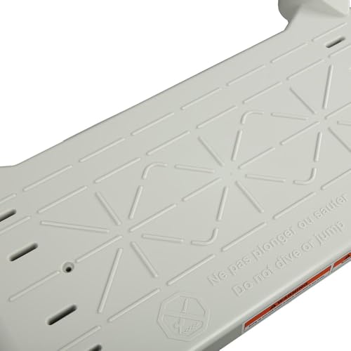 Plataforma compatible para escalera de piscina BiltMor gris miniatura 6