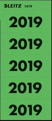 LEITZ Folder Content Label 'Year 2019', Green