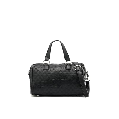 MISAKO Misrine bolso tote pequeño con asa bandolera extraíble y estampado monogram Mujer   Misrine Negro 14x23x12 cm