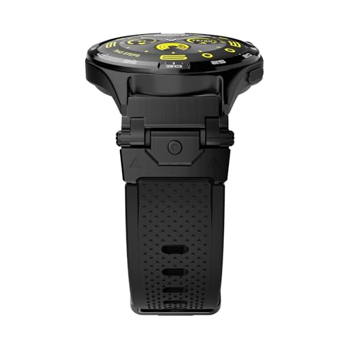 [PLYYQZM] 22mm �X�|�[�c�X�g���b�v�AHua wei �ɍ��� Watch GT5 GT5Pro GT4 GT3 GT2e GT 46mm �����Y�u���X���b�g�p�ɓK��(Black Black)
