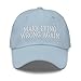 Make Lying Wrong Again Dad Hat - Funny Truth Embroidered Cap Light Blue