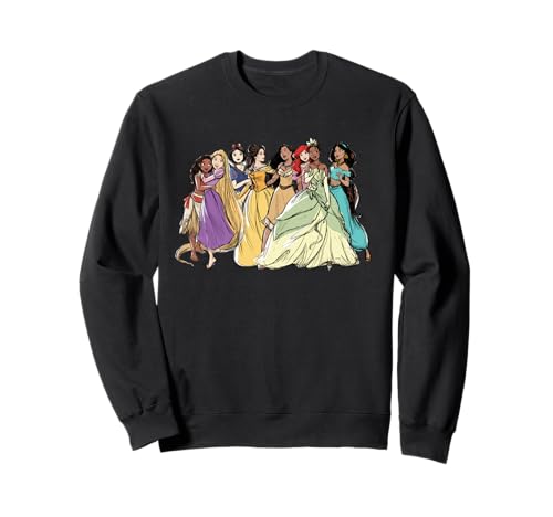 Sweat Disney Princess au style croquis ravivant vos souvenirs d'enfance