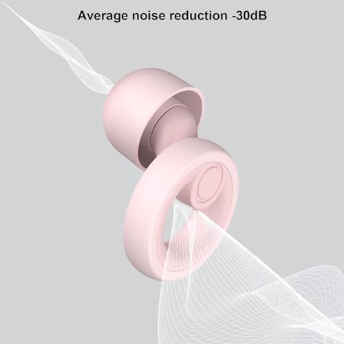 Image of Jayine Ear Plugs for Noise Cancelling Ear Protection EarPlugs for Sleep,Concerts,Work,Study,8 Size Eartips with Small Box,Perfect -30dB Silicone Earplugs for Noise Reduction