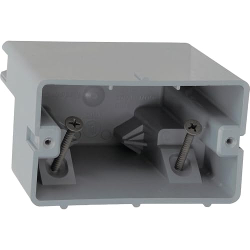 Image of Southwire Southwire MSB1G One Gang Device Box with Depth Adjustable; Heavy Duty 42lb; Gray