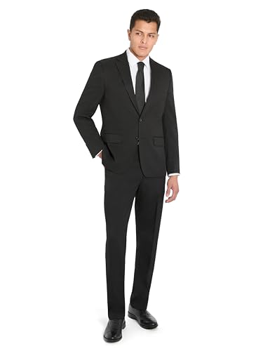 Chaps Men's Solid Classic Fit Tailored Suit Jacket | Black, 50R2