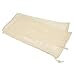 sourcing map Lot de 3 sacs réutilisables en maille de coton avec cordon de serrage pour le shopping et le rangement Beige