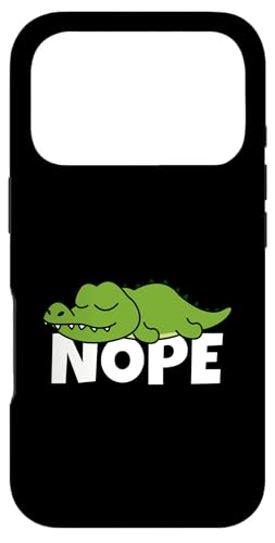 ���j Lazy Crocodile Alligator Not Today Nope �X�}�z�P�[�X iPhone 17 Pro �p