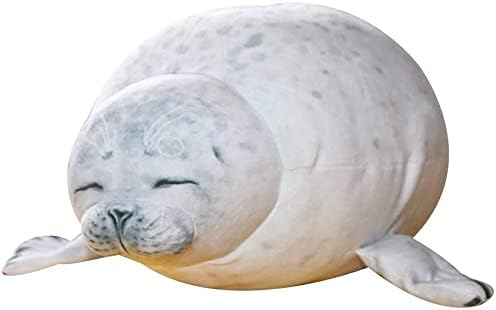 Shuiqi海豹抱きまくら おもちゃ だきまくら 抱き枕 かわいい 可愛い 添い寝 海豹 あざらし アザラシ 癒し プレゼント ぬいぐるみ 誕生日 ホワイト 柔らかい 30cm 動物 ふわふわ 癒し系 子供用 お祝い 大人用 激安大特価