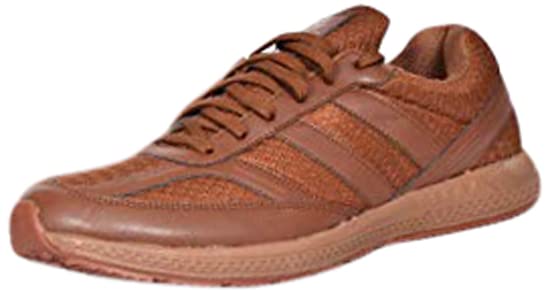 Star Impact Pvt. Ltd Men's Runner Jogging/Multipurpose Shoe (Brown, 12)