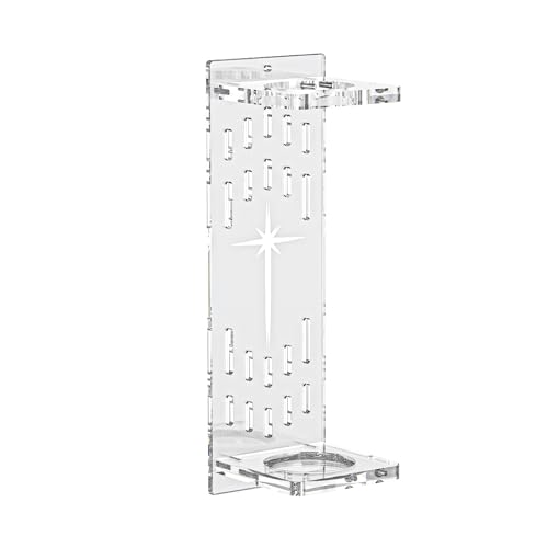 Support mural vertical pour sabre laser en acrylique pour sabre sabre wangs et objets de collection, support mural compatible avec la plupart des poignées, transparent