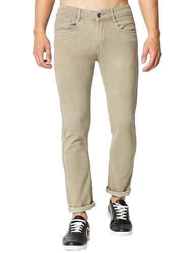 Image of KARGEENS Men Kargeens Men's Jeans Pant Slim Fit Stretchable Casual Wear Low Rise Cotton Blend Denim