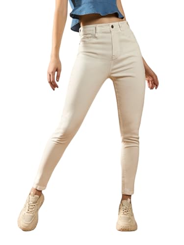 Image of Dolce Crudo Distressed High Rise Skinny Jeans for Women