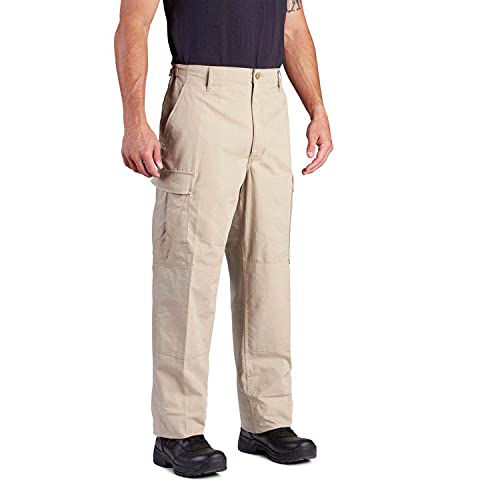 Propper Men's BDU Trouser - Zipper Fly, Khaki, 65% Polyester, 35% Cotton Ripstop, 3X-Large Long