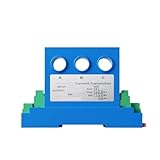 IndusTradCorp JXK-10 8 mm DC24V 3-Phasen-Stromtransmitter, 3xAC 0-50A Eingang, 1-5V Ausgang, AC-Stromsensor-Wandler(3xAC 0-15A)