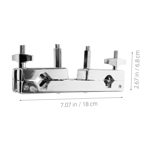 Clamp de montaje para platillo de batería doble - accesorio liviano y portátil para kit de batería miniatura 3
