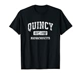Quincy Massachusetts MA Vintage Sports Established T-Shirt