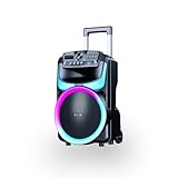 Caixa de som amplificada pulse burst 400w cores rgb bluetooth