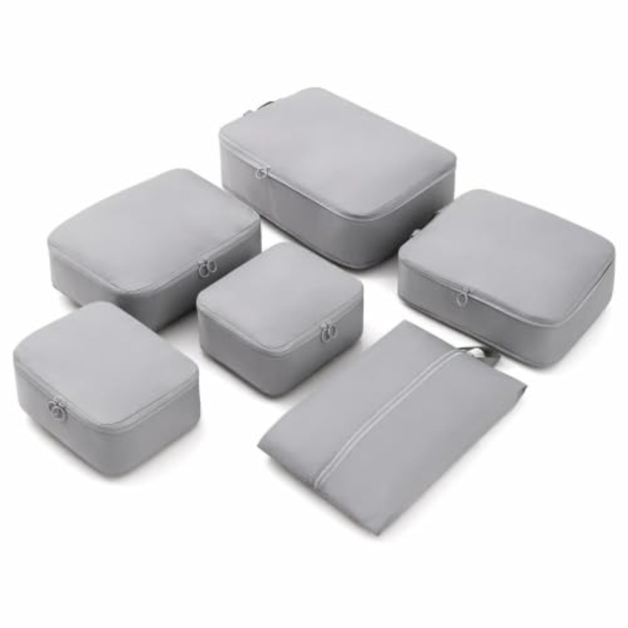 6-Piece Travel Compression Packing Cubes Set for Luggage
