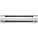 Cadet Manufacturing 09956 240-Volt White Baseboard Hardwire Electric Zone Heater, 1500-Watt, 72-Inch