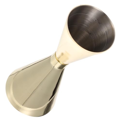 GRIRIW Stainless Steel Measuring Cup Bar Accessory Cocktail Jigger Cup Shot Glasses Measuring Ergonomic Design