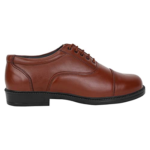 Image of Vitoria Men's Synthetic Leather Lace-Up Formal Shoes for Men's and Boys /Police Shoes /Office Shoes /Suit Shoes /Dress Shoes