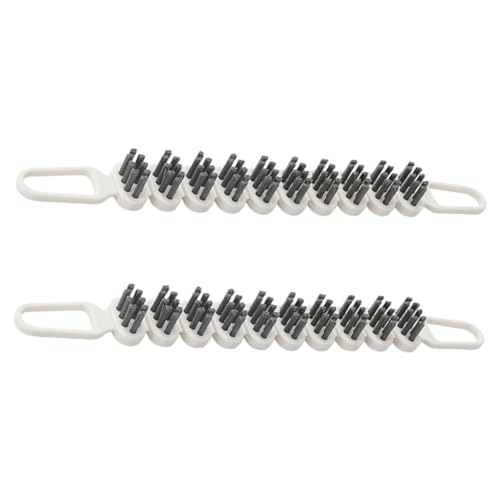 GOOHOCHY 2pcs Bendable Cleaning Brushes Small Multi-functional Home Gap Brush for Kitchen Bathroom Metal Surface Corner Cleaning