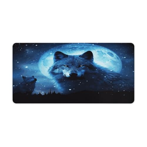 Wolfs Desk Pad protector de goma tamaño grande