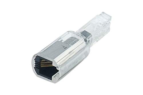 Adaptateur téléphonique RJ9 Anti-enroulement Monobloc