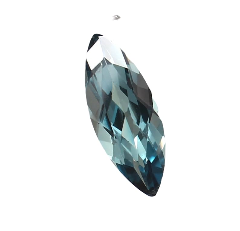 Tourmaline indicolite bleue facettée pour sertir une bague artisanale