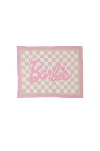 Barefoot Dreams® CozyChic® Barbie Checkered Throw, Barbie Pink Multi, 54