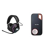 Produkt 1: Die hochwertigen Leder-Ohrpolster mit Memory-Schaumstoff sorgen bei jedem Spielmarathon für optimalen Komfort / Headphones für PC, Mac, Xbox, PlayStation, Nintendo Switch, Mobiltelefon oder VR