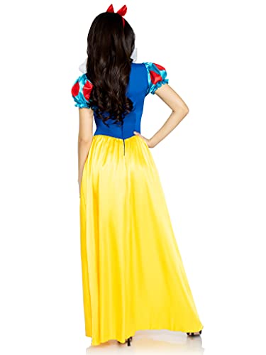 Image of Leg Avenue Womens Classic Snow White Set Family Friend Full Length Princess Dress