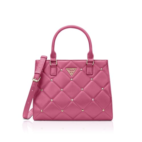 Lavie Signature Women's Stud Juno Satchel Handbag | Satchel Bag for Work | Ladies purse | Stylish Shoulder Bag | Gift For Women