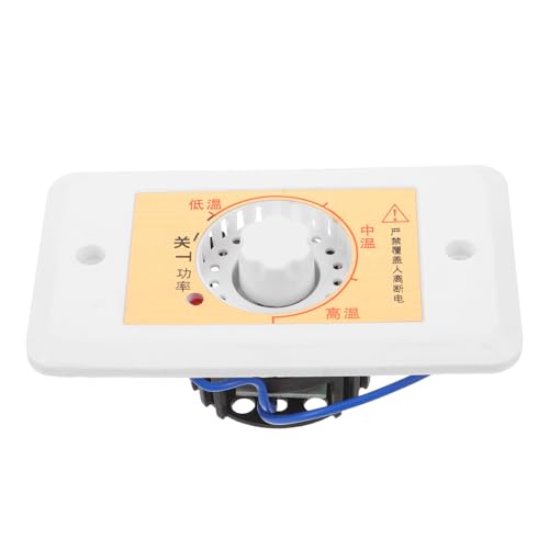 SEWACC Contrôleur universel pour ventilateur de poêle, bouton de thermostat pour ventilateur de cheminée, interrupteur de vitesse de remplacement, interrupteur de chauffage