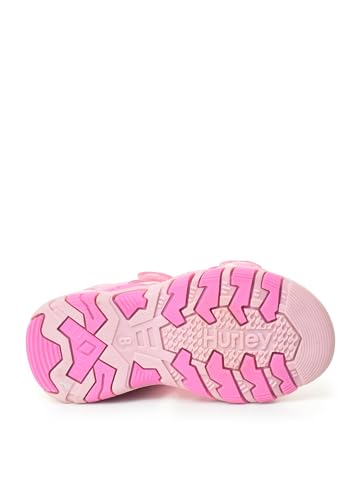 Image of Hurley Loni Toddlers and kids Water Shoes, Beach Essentials, Girls and Boys Open Toe Sandals, Lightweight, Breathable and Two Adjustable Straps