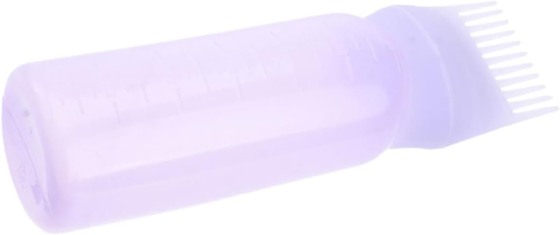 Beavorty Root Comb Applicator Bottle for Hair Color and Oil Graduated Squeeze Bottle Comb for Precise Application and Easy Pouring for Hair Dyeing and Care