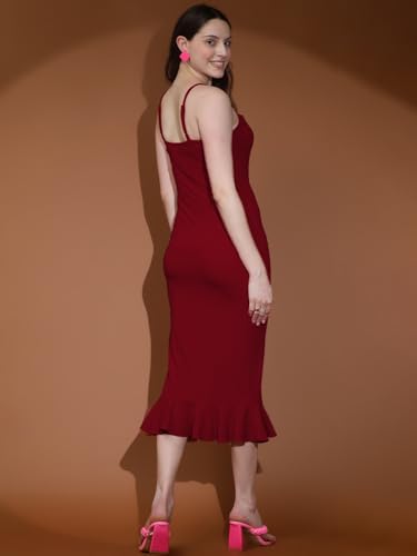 Image of KOTTY Women's Glamour Galore Vibrant Dawn Black Dress