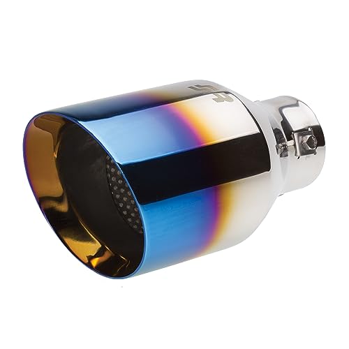 Simoni Racing Cola de Tubo de Escape Deportiva Redonda/Inclinada Ti-Tip - Ø114xL210mm - Montaje ->60mm 2 31jLNADI+DL