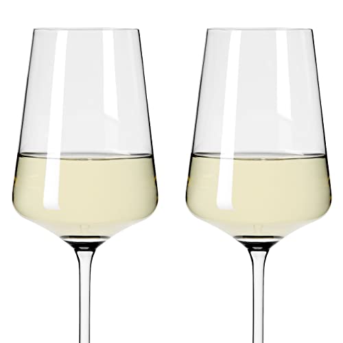 RITZENHOFF 6111006 Bicchiere da vino bianco 400 ml - Serie Lichtweiss - 2 pezzi in un set regalo - Elegantemente moderno - Made in Germany - immagine 4