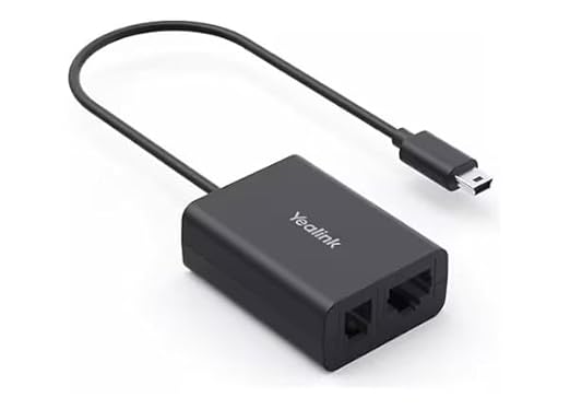 Yealink EHS62 Adapter Compatible with Cisco/Avaya/Poly/Grandstream/Mitel/Unify/Yealink T2X/T4XG Desk Phones and Compatible with Yealink Wireless headsets (WH64/WH65/WH68)