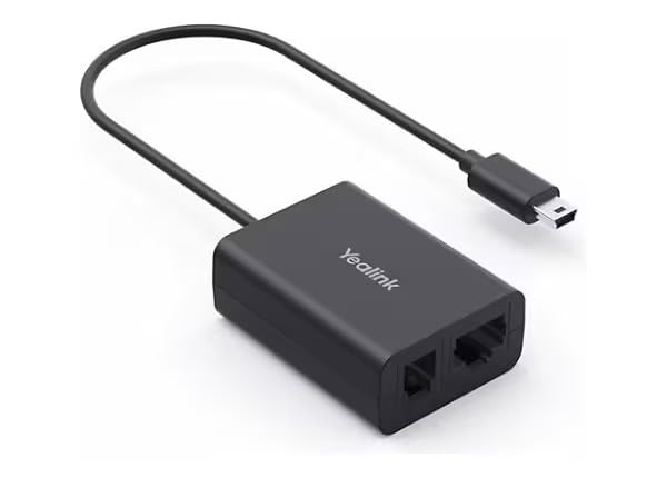 Yealink EHS62 Adapter Compatible with Cisco/Avaya/Poly/Grandstream/Mitel/Unify/Yealink T2X/T4XG Desk Phones and Compatible with Yealink Wireless headsets (WH64/WH65/WH68)