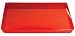 Creative Converting Square Plastic Serving Tray, 11.5-Inch, Translucent Red