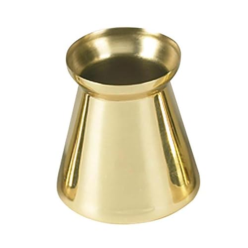 Trinity Church Supply Wilbaum Brass Follower Candle Cups Fit Standard Tapered Votive Pegs Farmhouse Decor Candle Accessories, 1.5 Height, Pack of 4