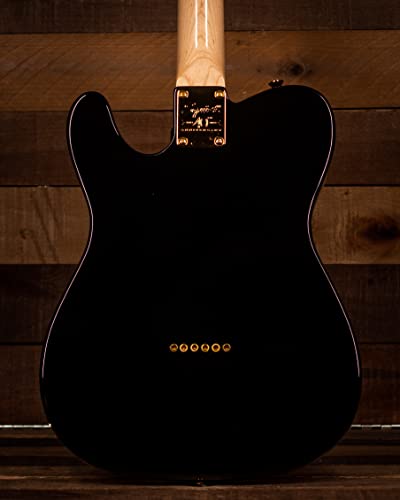 Fender Squier 40th Anniversary Telecaster Gold Edition LRL Black Guitarra Eléctrica - Les Beatles, Paul McCartney, John Lennon, RIngo Starr, George Harrison Fender Squier 40th Anniversary Telecaster Gold Edition LRL Black Guitarra Eléctrica – Image 3