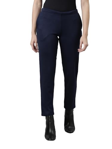 Image of GO COLORS Solid Ultra Warm Kurti Pant for Women | Mid Rise, Warm tech