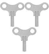 Uonlytech Clock Winding Key Set Durable Steel Mechanical Clock Keys for Household and Antique Acc...