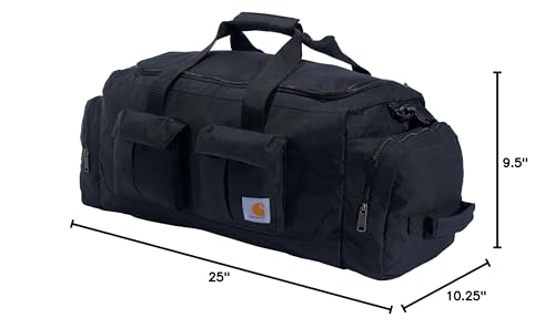 Carhartt 40L Utility Duffel, Heavy-Duty Gear Bag for Jobsite, Gym, & Travel, Duffel Bag (Black), 40L - Image 7
